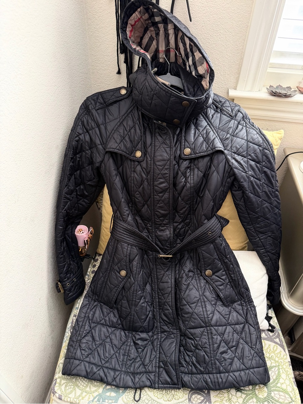 Authentic Burberry Brit Finsbridge Quilted Jacket size XS